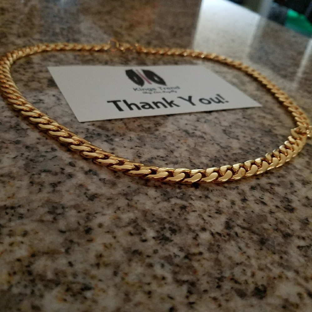 24 Inch 18K Gold Plated Necklace
